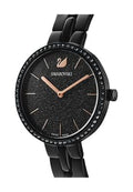 Swarovski Cosmopolitan PVD Black Dial Black Steel Strap Watch for Women - 5547646