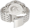 Diesel Mini Daddy Dual Time Silver Dial Stainless Steel Watch For Men - DZ7305