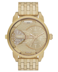 Diesel Mini Daddy Gold Dial Gold Steel Strap Watch For Men - DZ7306
