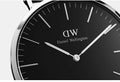 Daniel Wellington Classic Bayswater Black Dial Black NATO Strap Watch For Men - DW00100278