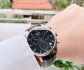 Tissot Tradition Chronograph Black Dial Black Leather Strap Watch For Men - T0636171605700