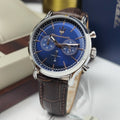 Maserati Epoca Chronograph Blue Dial Brown Leather Strap Watch For Men - R8871618014