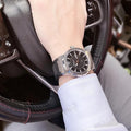 Salvatore Ferragamo F-80 Black Dial Black Rubber Strap Watch For Men - SFHY01322