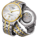 Tissot Chemin Des Tourelles Powermatic 80 Cosc Silver Dial Two Tone Steel Strap Watch For Men - T099.408.22.038.00