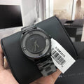 Marc Jacobs Tether Transparent Black Dial Black Steel Strap Watch for Women - MBM3415