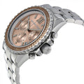 Michael Kors Everest Chronograph Gold Dial Silver Steel Strap Watch For Women - MK5870
