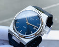Tissot PRX Blue Dial Blue Leather Strap Watch for Men - T137.410.16.041.00