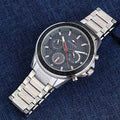 Tommy Hilfiger Aiden Chronograph Grey Dial Silver Steel Strap Watch For Men - 1791857