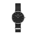 Daniel Wellington Petite Cornwall Black Dial Black Nylon Strap Watch For Women - DW00100248