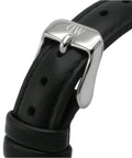 Daniel Wellington Petite Sheffield Black Dial Black Leather Strap Watch For Women - DW00100180