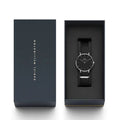 Daniel Wellington Classic Petite Cornwall Black Dial Black NATO Strap Watch For Women - DW00100216