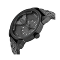 Diesel Mini Daddy Dual Time Black Dial Black Stainless Steel Strap Watch For Men - DZ7316
