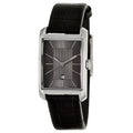 Calvin Klein Window Black Dial Black Leather Strap Watch for Men - K2M23107