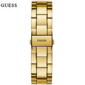 Guess G-Twist Gold Dial Gold Steel Strap Watch for Women - W1082L2