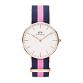 Daniel Wellington Classy Winchester White Dial Two Tone NATO Strap Watch For Women - DW00100065