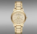 Burberry The City Gold Dial Gold Steel Strap Watch for Women - BU9753