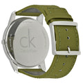 Calvin Klein City Green Dial Green Leather Strap Watch for Men - K2G211WL
