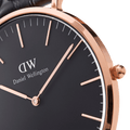 Daniel Wellington Classic Cornwall Black Dial Black NATO Strap Watch For Women - DW00100150