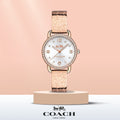 Coach Delancey Silver Dial Rose Gold Steel Strap Watch for Women - 14502355