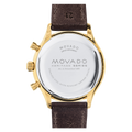 Movado Heritage Chronograph Green Dial Brown Leather Strap Watch For Men - 3650062