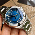 Tag Heuer Aquaracer Quartz Blue Dial Silver Steel Strap Watch for Men - WAY1112.BA0928