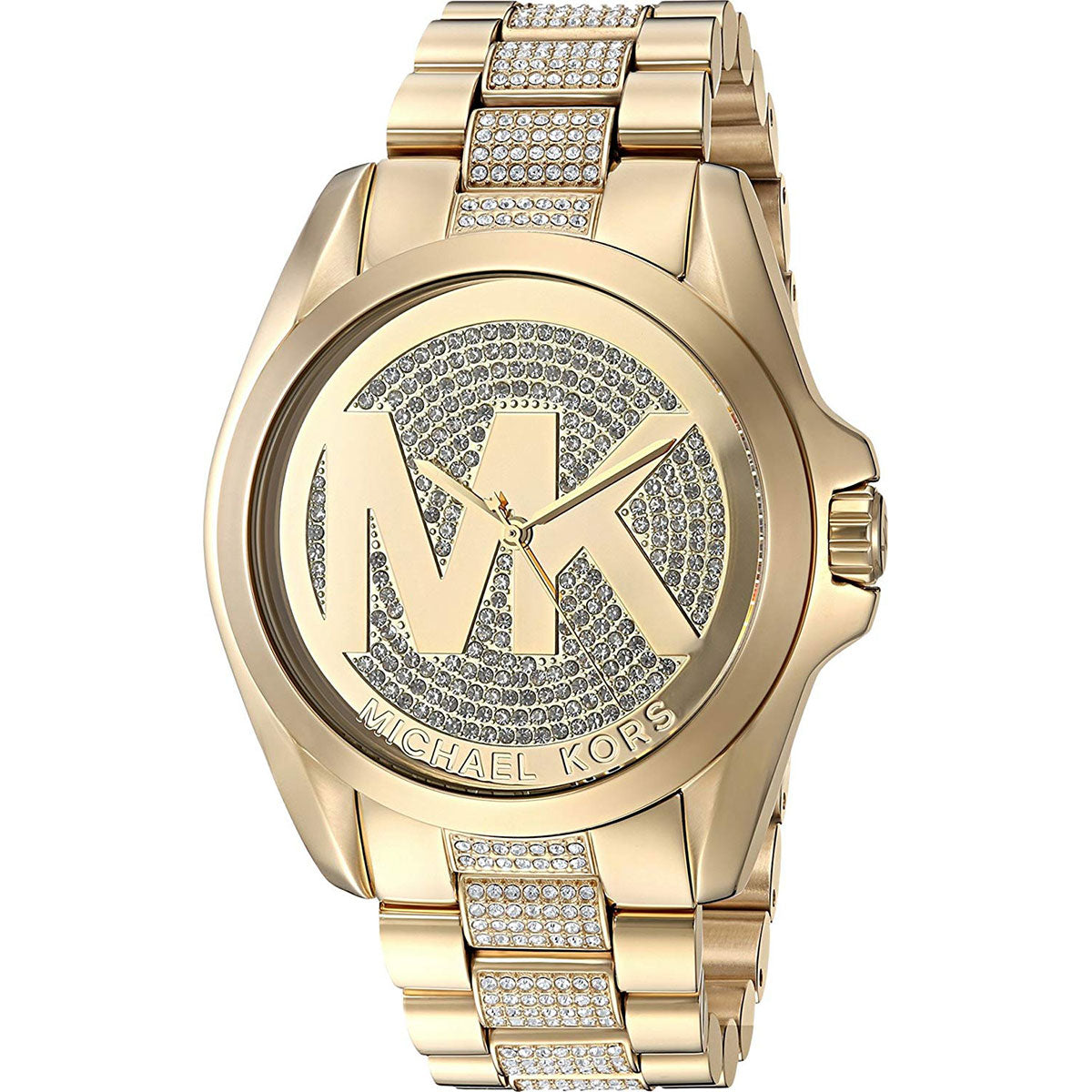 Michael Kors Bradshaw Gold Dial Gold Steel Strap Watch for Women - MK6487