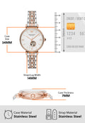 Emporio Armani Gianni T-Bar Analog White Dial Two Tone Steel Strap Watch For Women - AR60019