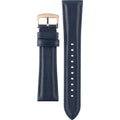 Emporio Armani Meccanico Automatic Blue Dial Blue Leather Strap Watch For Men - AR60050