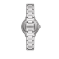 Emporio Armani Mia Three Crystals Silver Dial Silver Steel Strap Watch For Women - AR11632