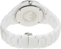 Emporio Armani Ceramica White Mother of Pearl Dial Stainless Steel Strap Watch For Women - AR1426