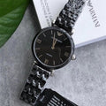 Emporio Armani Ceramica Black Dial Black Ceramic Strap Watch For Women - AR1487