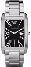 Emporio Armani Classic Analog Black Dial Silver Steel Strap Watch For Men - AR1608