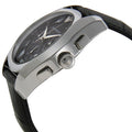 Emporio Armani Valente Chronograph Black Dial Black Leather Strap Watch For Men - AR1633