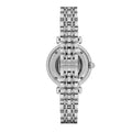 Emporio Armani Gianni T-Bar Automatic Silver Dial Silver Steel Strap Watch For Women - AR60022