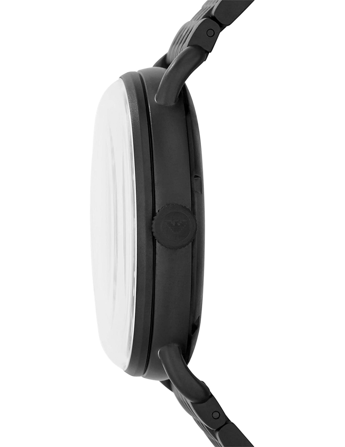 Emporio Armani Automatic Multifunction Black Dial Black Mesh Bracelet Watch For Men - AR60025