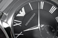 Emporio Armani Valente Quartz Black Dial Silver Steel Strap Watch For Men - AR11086