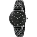 Emporio Armani Ceramica Black Dial Black Ceramic Strap Watch For Women - AR1487