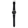 Emporio Armani Kappa Analog Quartz Black Dial Black Leather Strap Watch For Men - AR11013