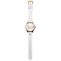 Tommy Hilfiger Brooklyn Quartz White Dial White Leather Strap Watch for Women - 1782018