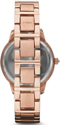 Fossil Jesse Crystal Rose Gold Dial Rose Gold Steel Strap Watch for Women - ES3020