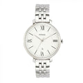 Fossil Jacqueline White Dial Silver Steel Strap Watch for Women - ES3433