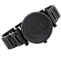Fossil Carlie Black Dial Black Steel Strap Watch for Women - ES4488