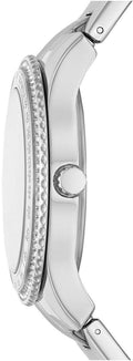 Fossil Stella Sport Multifunction Silver Dial Silver Steel Strap Watch for Women - ES5108