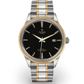 Tudor Style Automatic Black Dial Two Tone Steel Strap Watch for Men - M12713-0005
