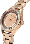 Marc Jacobs Tether Transparent Rose Gold Dial Rose Gold Steel Strap Watch for Women - MBM3417