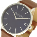 Coach Charles Blue Dial Brown Leather Strap Watch for Men - 14602151