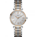 Guess Park Ave Silver Dial Two Tone Steel Strap Watch for Women - W0636L1