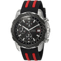 Guess Octane Chronograph Black Dial Two Tone Silicone Strap Watch For Men - W1047G1