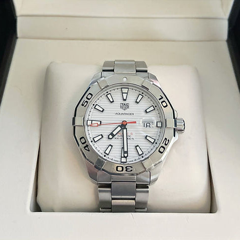 Tag Heuer Aquaracer White Dial Watch for Men - WAY2013.BA0927