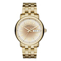 Marc Jacobs Fergus White Dial Gold Steel Strap Watch for Women - MBM8647